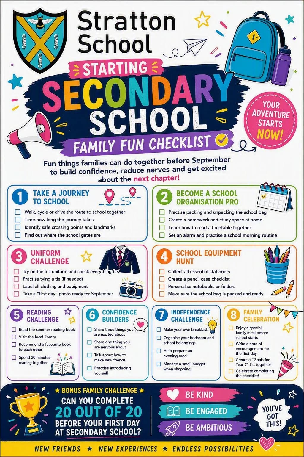 Get Ready for September - New Year 7s